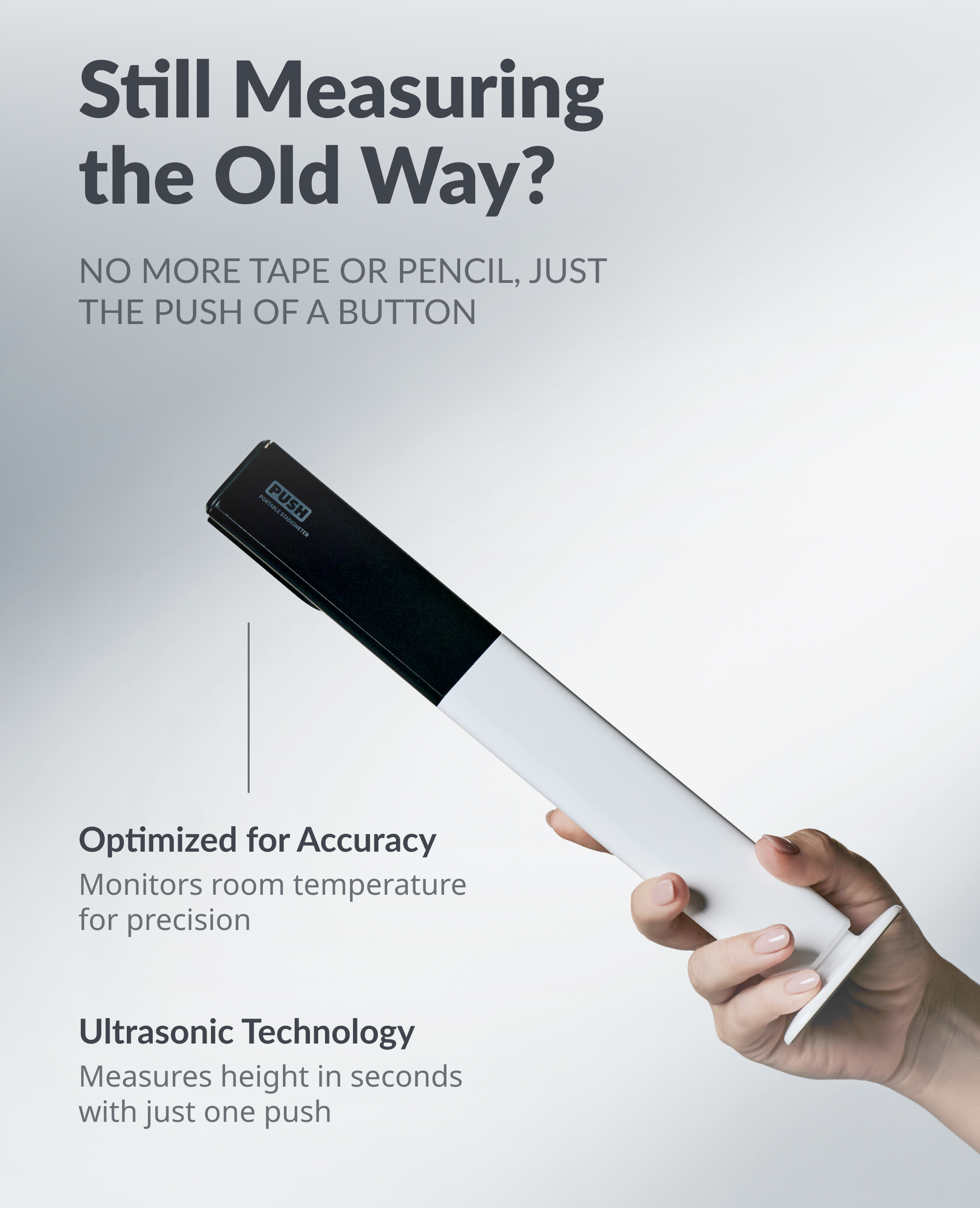 Stadiometer Inbody PUSH 2.0 - Ultrasonic Portable Digital Stadiometer | InBody USA