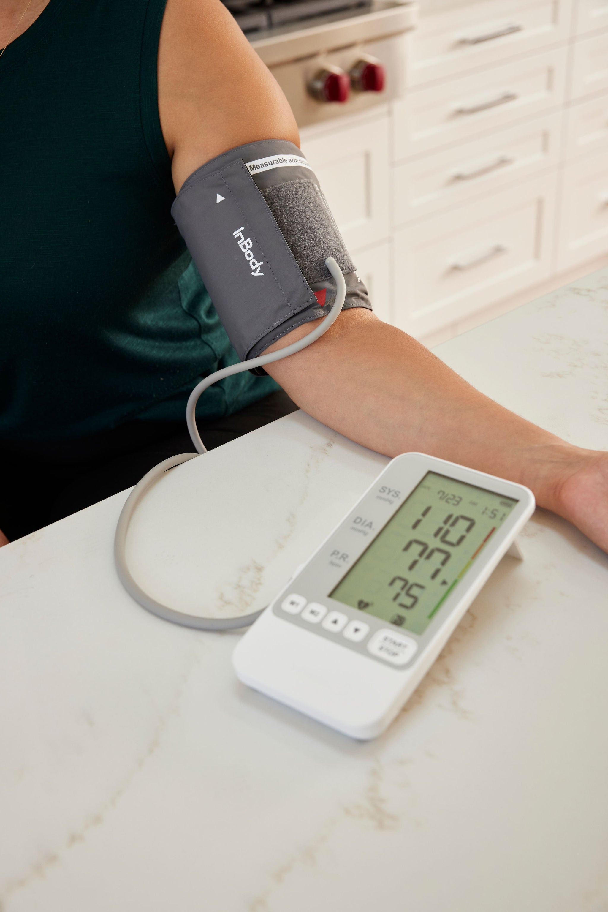 InBody at-Home Automatic Blood Pressure Monitor BP170 - High Blood Pressure  Monitor with One-Touch Cuff, for Home and Professional Use, Large Digital
